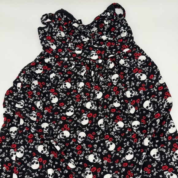 Torrid Skull & Floral Print dress – Size 0 - Picture 8 of 10